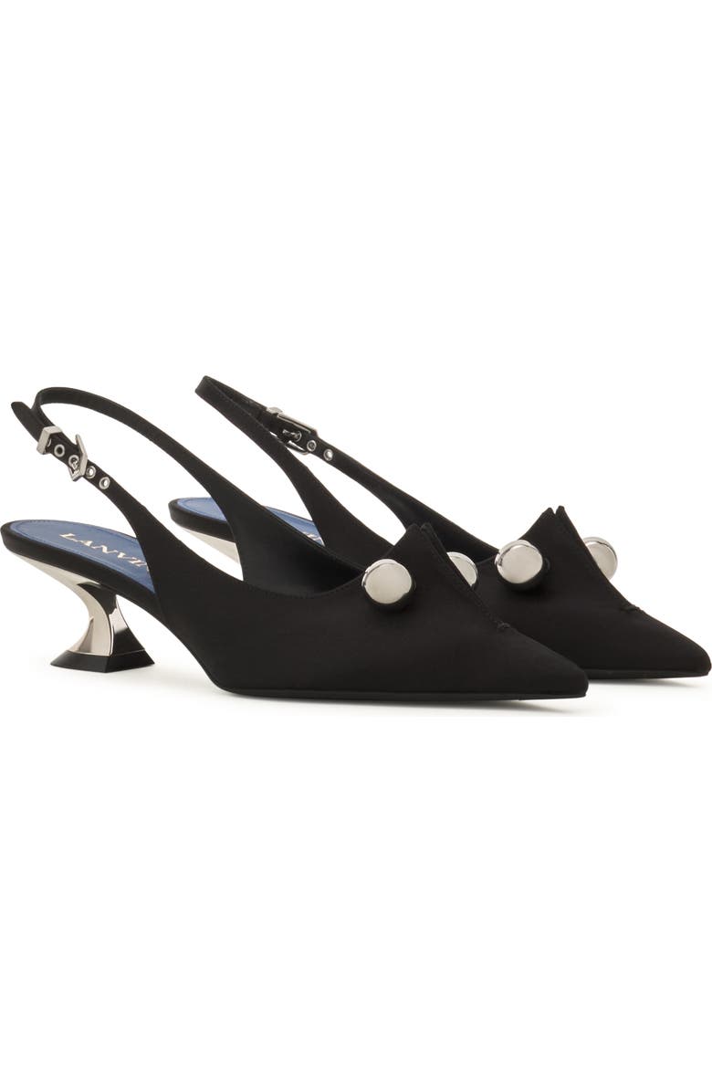 Lanvin Affinity Arch Slingback, Alternate, color, Black