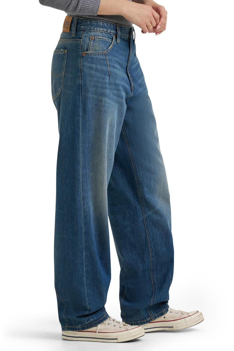 Upsized Rider High Waist Straight Leg Jeans, Alternate, color, LASHING OUT