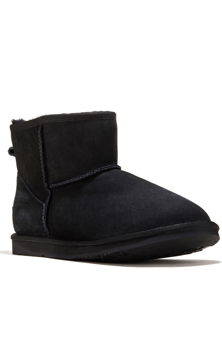 Australia Luxe Collective Cosy Genuine Shearling Extra Short Bootie, Main, color, Black