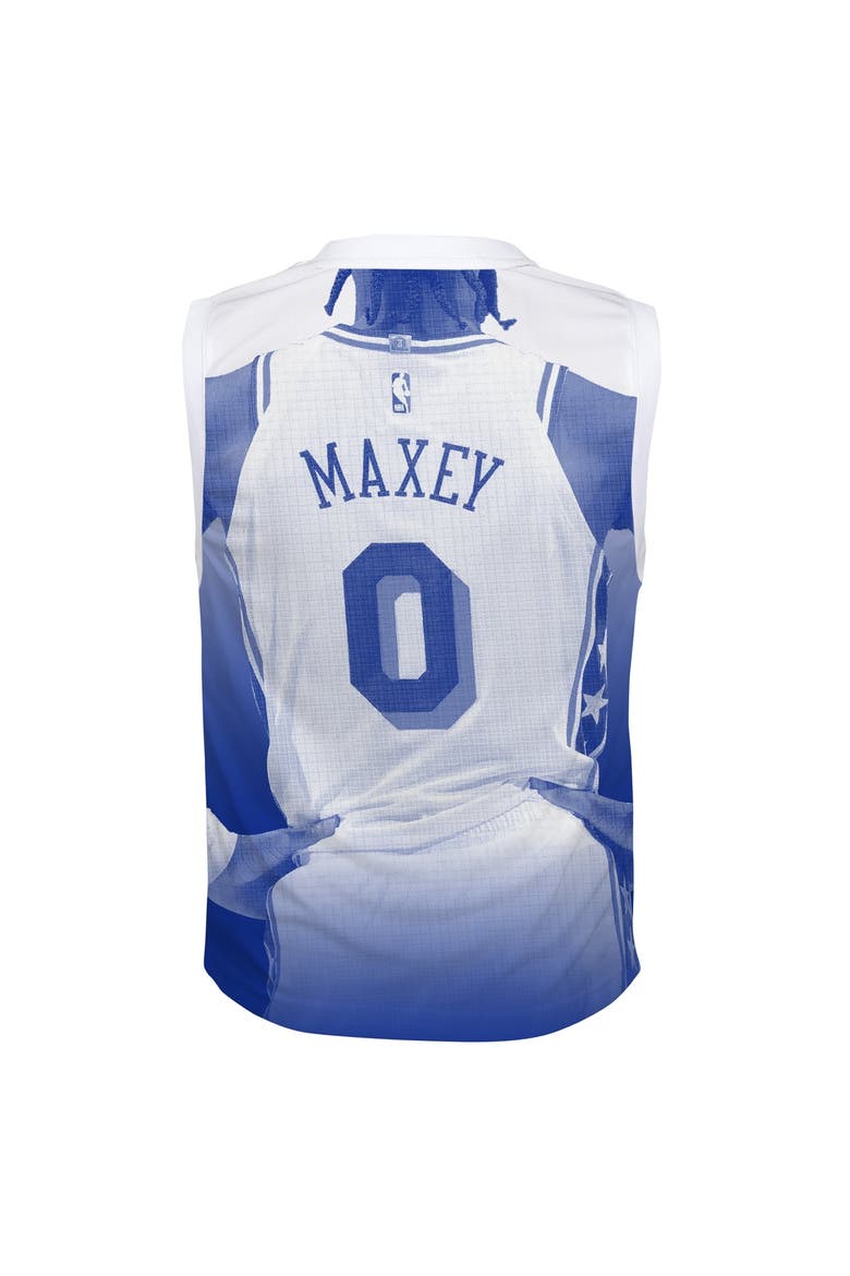 Youth Outerstuff Tyrese Maxey Royal Philadelphia 76ers Hometown Fashion Jersey, Alternate, color, Royal