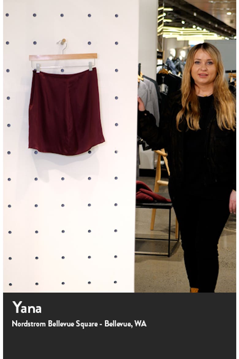Benson Silk Miniskirt video