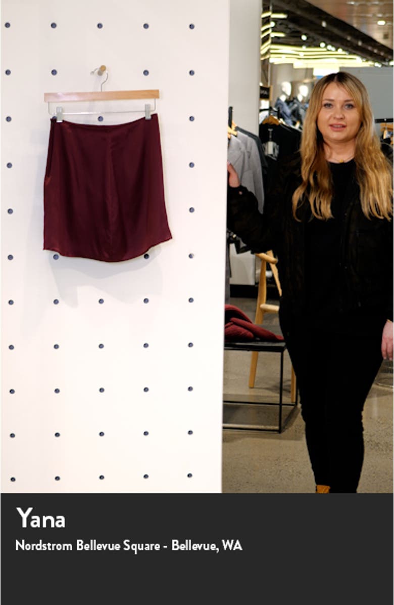 Benson Silk Miniskirt, sales video thumbnail