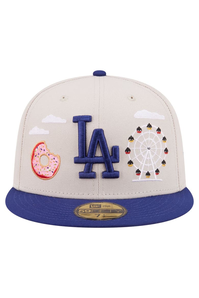 Men's New Era  Khaki Los Angeles Dodgers City Icon 59FIFTY Fitted Hat, Alternate, color, Khaki