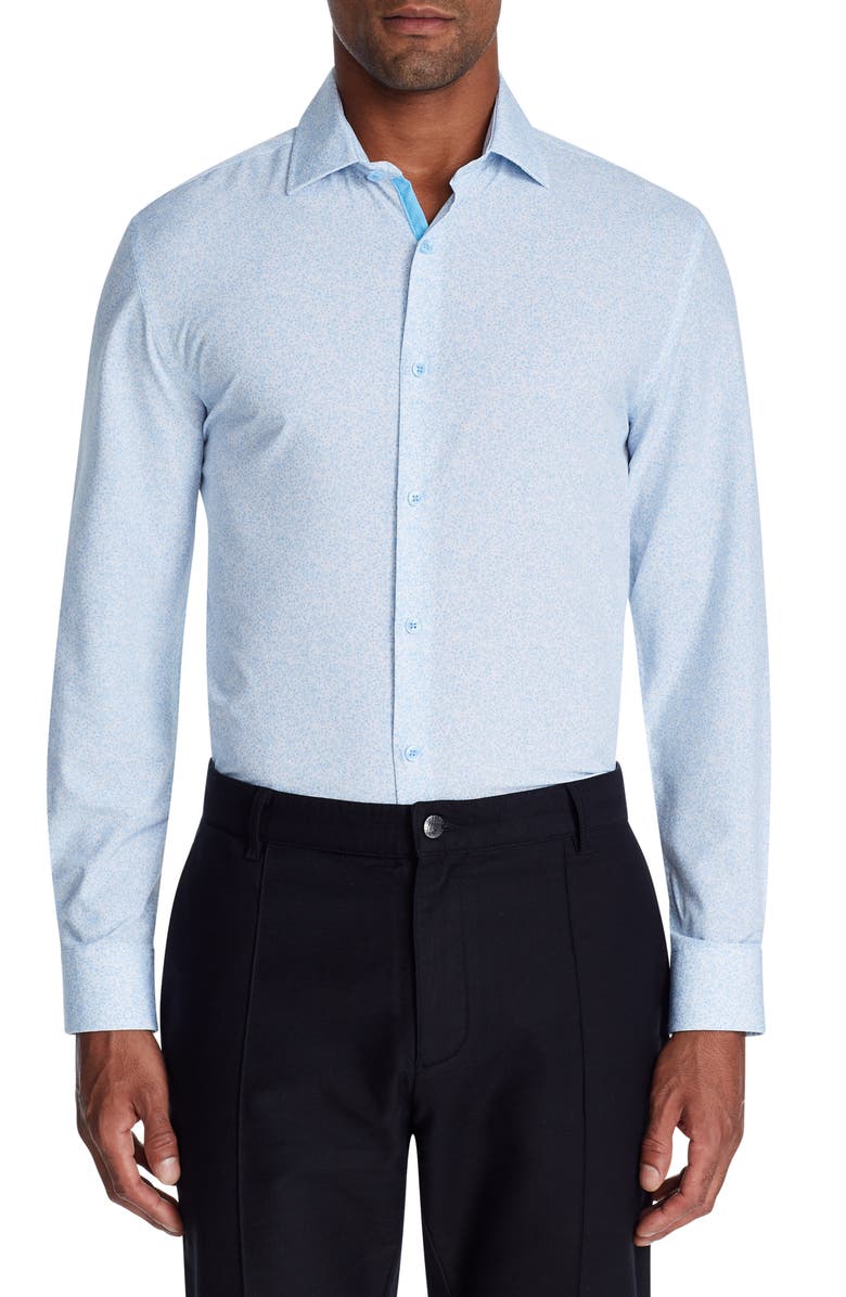 W.R.K Trim Fit Performance Dress Shirt, Main, color, 