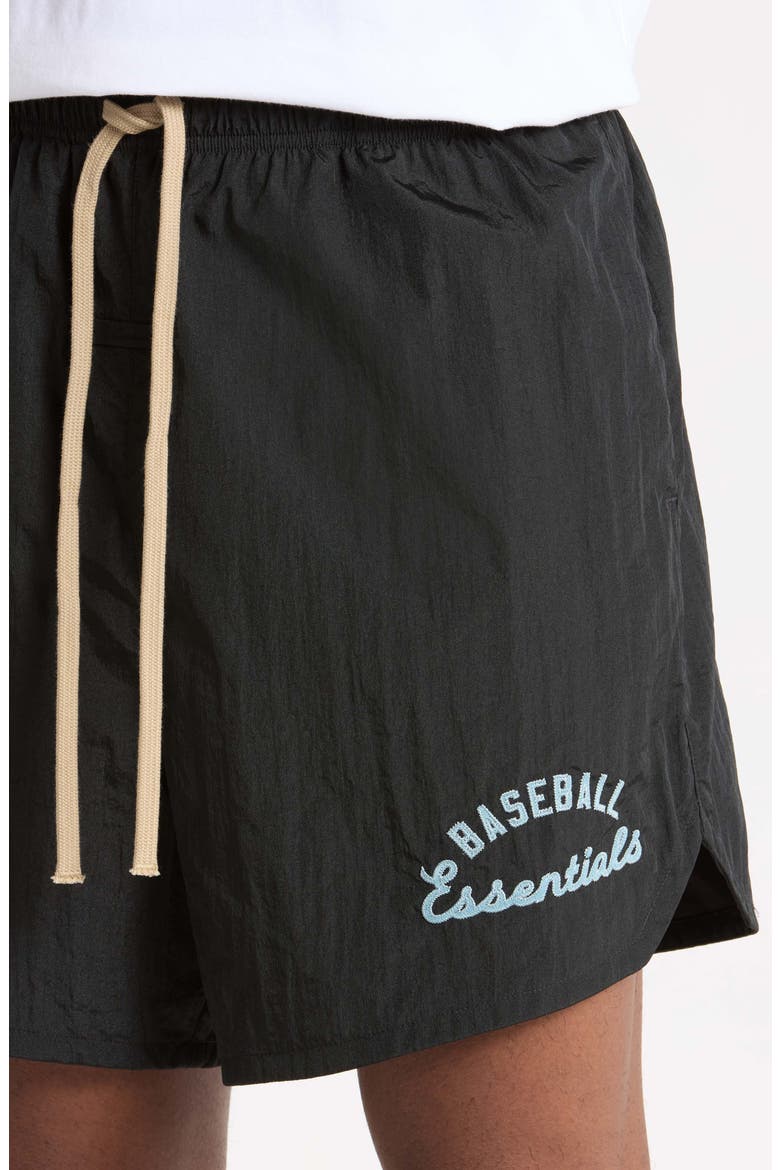 MLB Nylon Gym Shorts, Alternate, color, BLACK