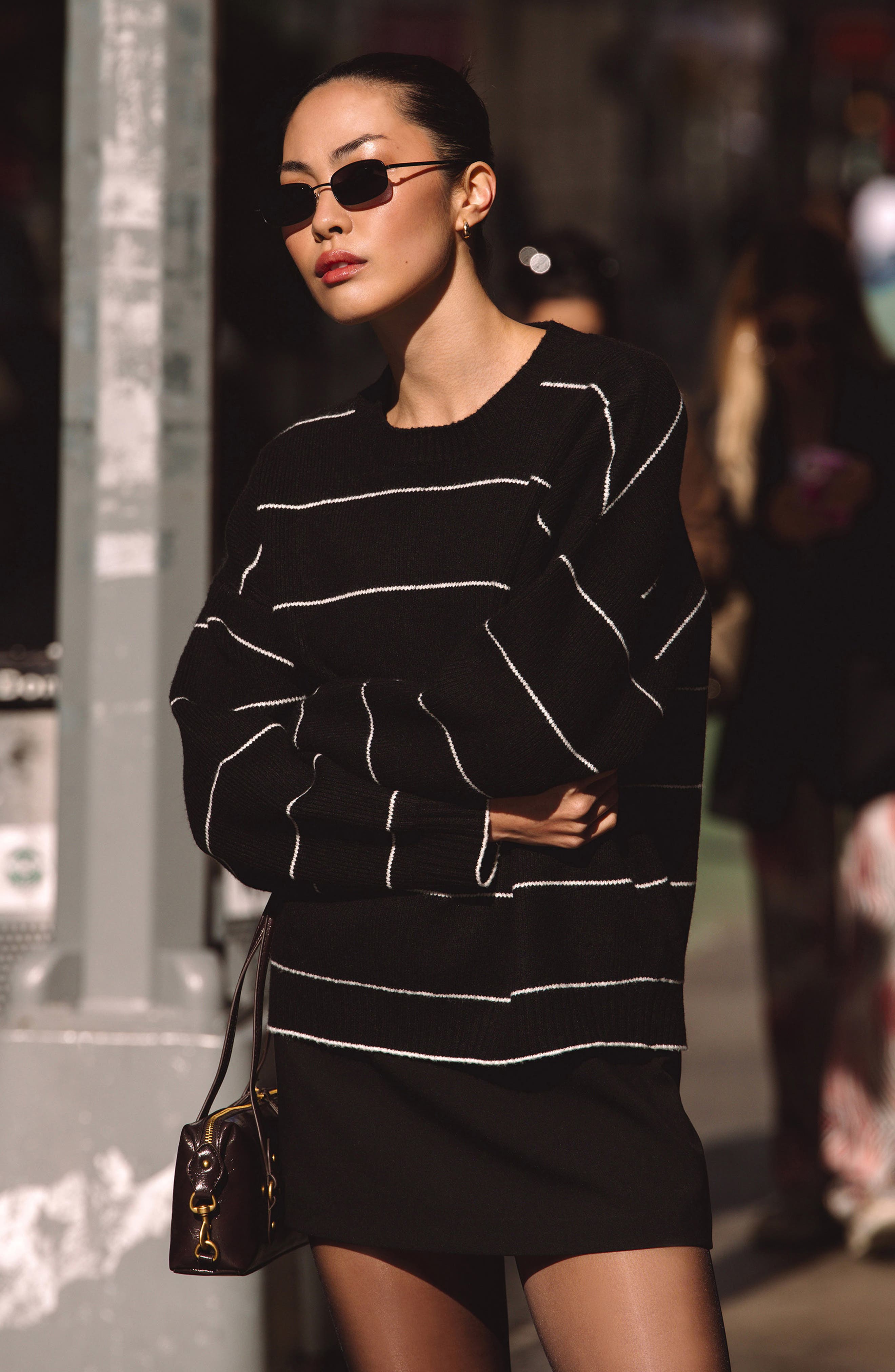 Riddley Stripe Relaxed Fit Sweater - image 2