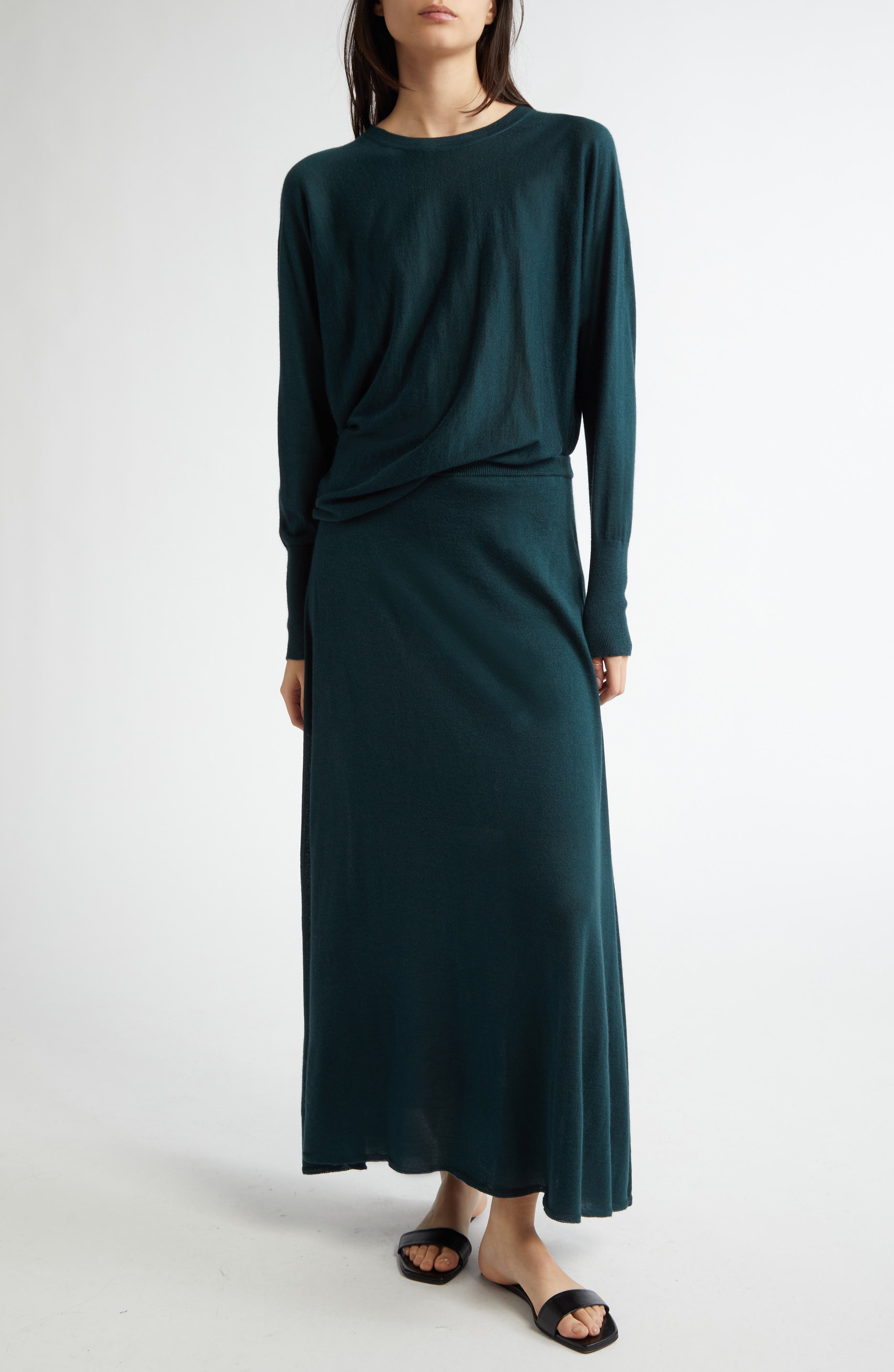 Johnstons of Elgin Superfine Cashmere & Silk Sweater Skirt