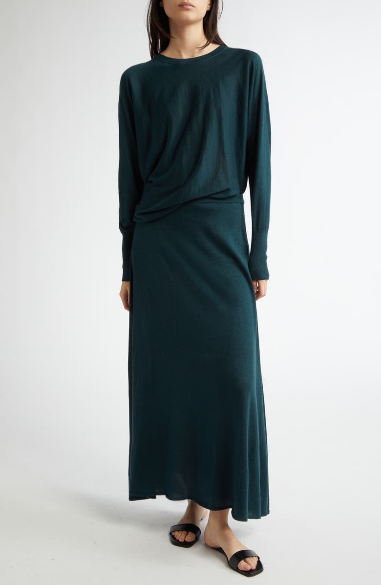 Johnstons of Elgin Superfine Cashmere & Silk Sweater Skirt, Main, color,