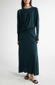 Johnstons of Elgin Superfine Cashmere & Silk Sweater Skirt