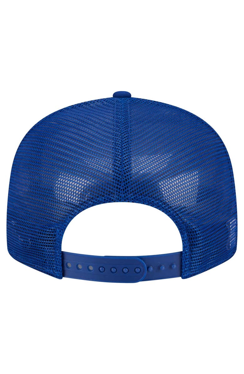 New Era Men's New Era Royal Florida Gators Split Panel 9FIFTY Snapback Trucker Hat, Alternate, color, Royal