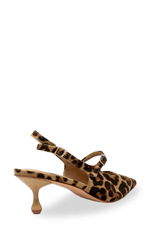 Chase & Chloe Chase And Chloe Arima Slingback Pump In Animal Print