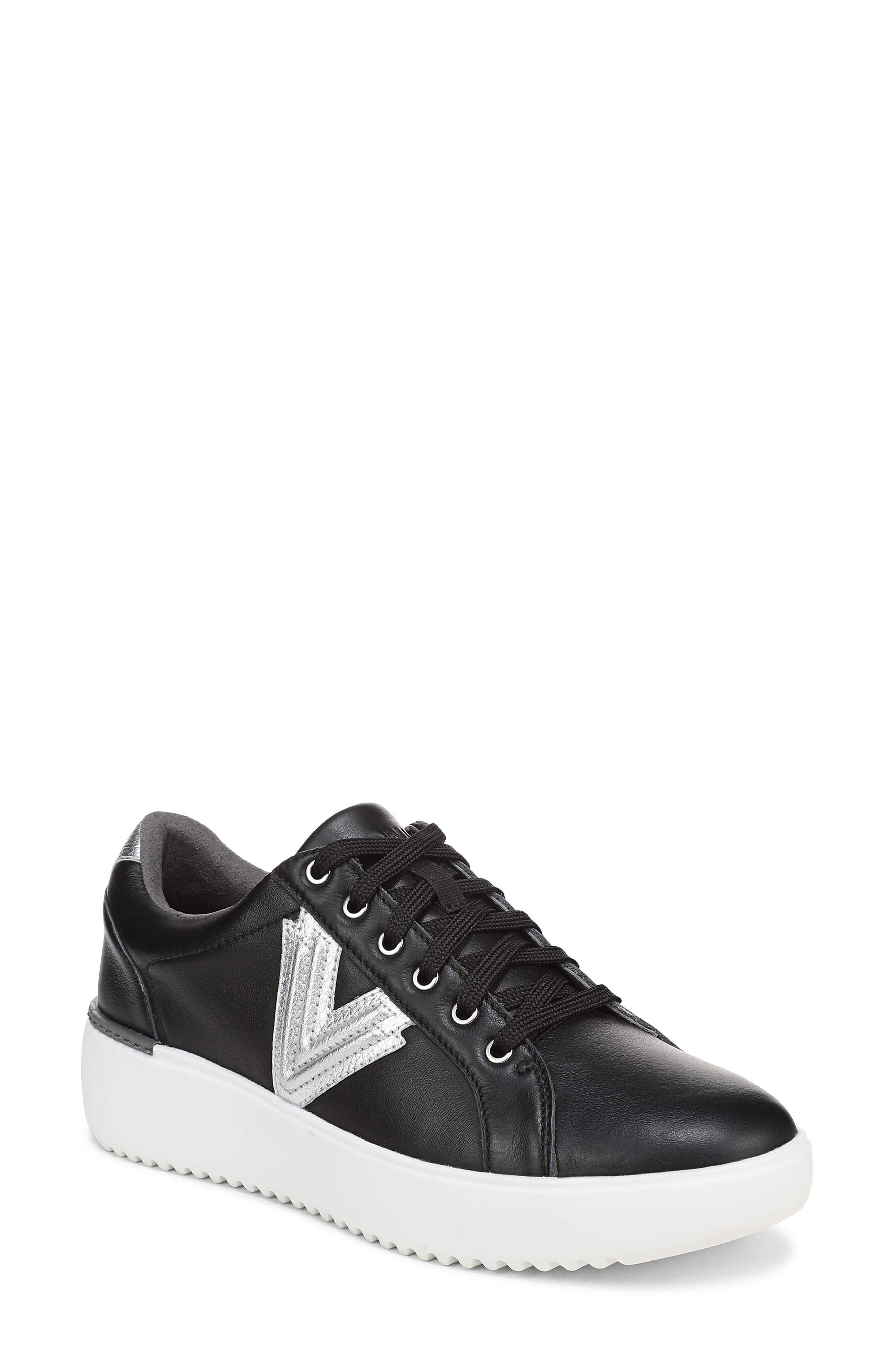 Vionic Kearny 2.0 Platform Sneaker - Multiple Widths Available, Main, color, Black/ Silver