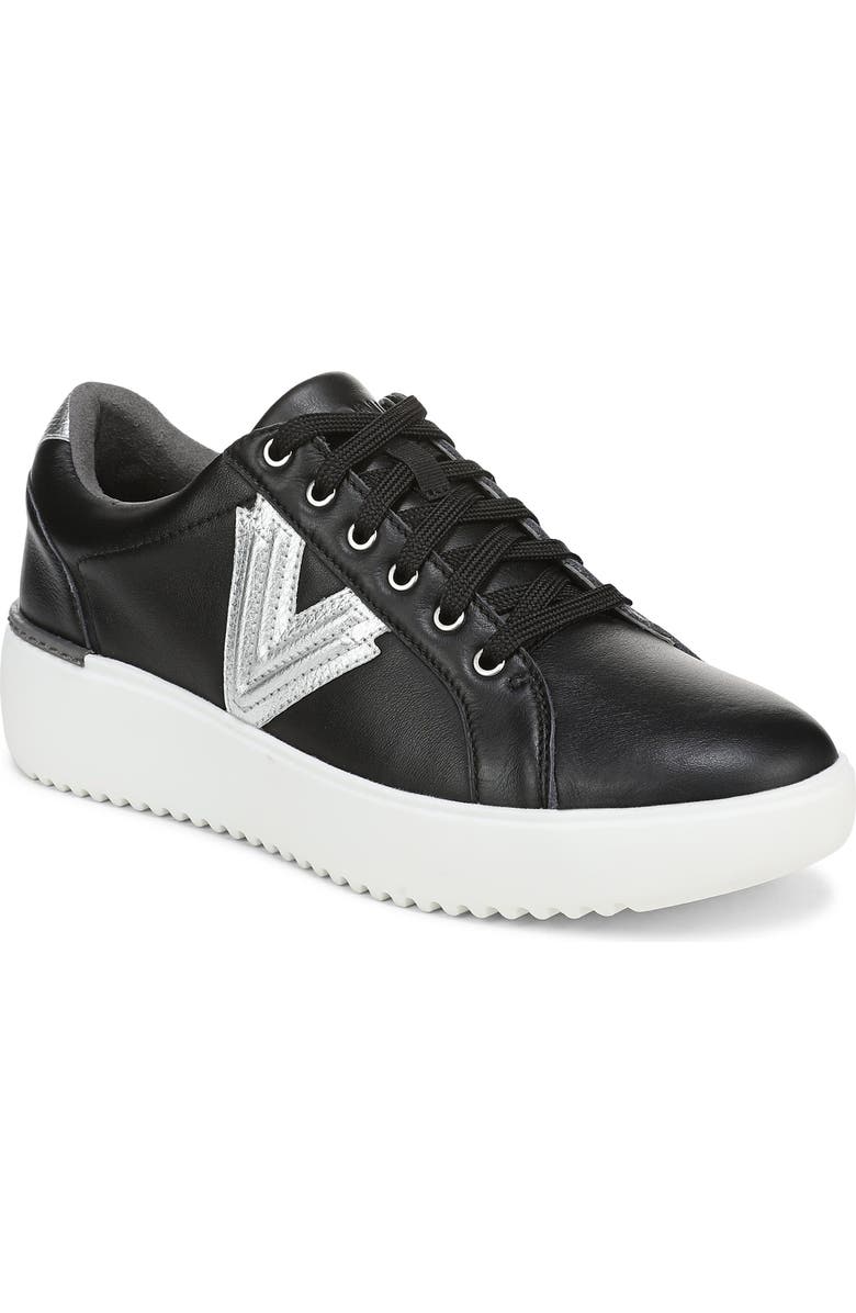 Vionic Kearny 2.0 Platform Sneaker - Multiple Widths Available, Main, color, Black/ Silver