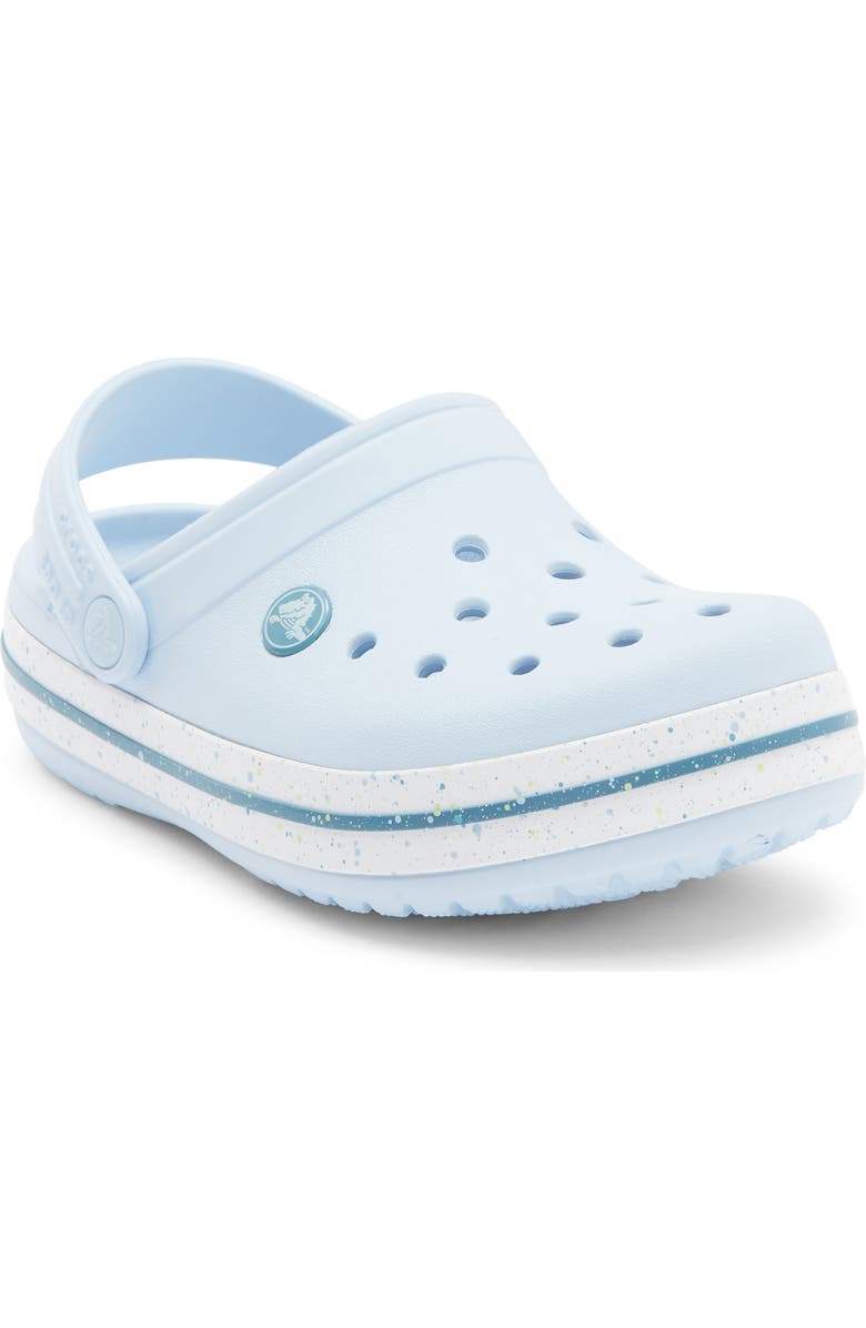 CROCS Kids' Crocband Speckled Band Clogds, Main, color, Blue Frost