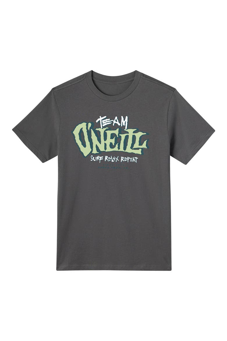 Kids' Team O'Neill Graphic T-Shirt, Main, color, DARK SHADOW