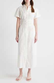 The Jamie Eyelet Nap Midi Shirtdress