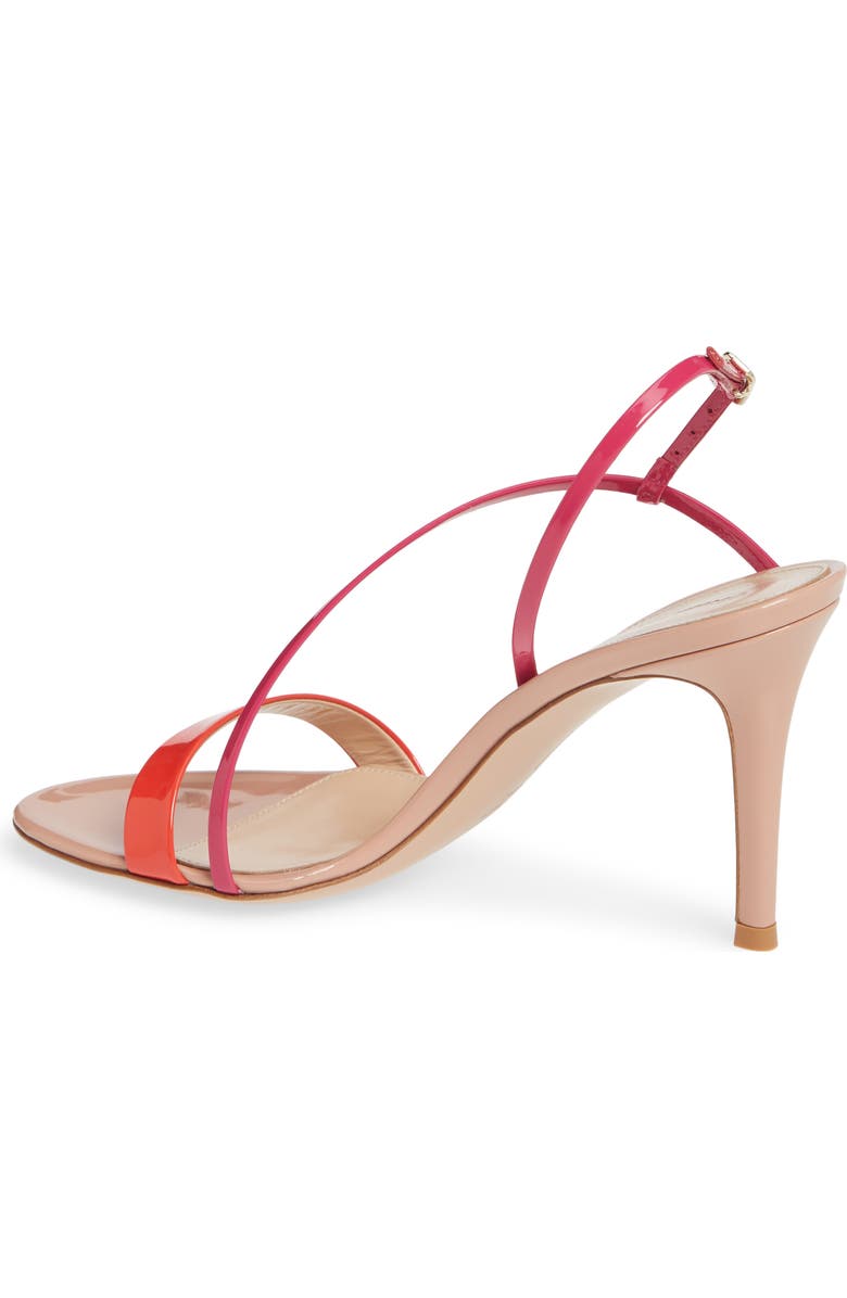 Gianvito Rossi Asymmetrical Strap Sandal, Alternate, color,