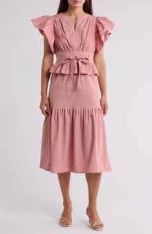 Tiered Ruffle Midi Dress