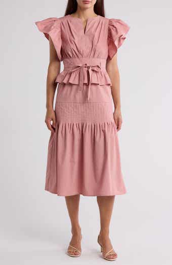 Tiered Ruffle Midi Dress