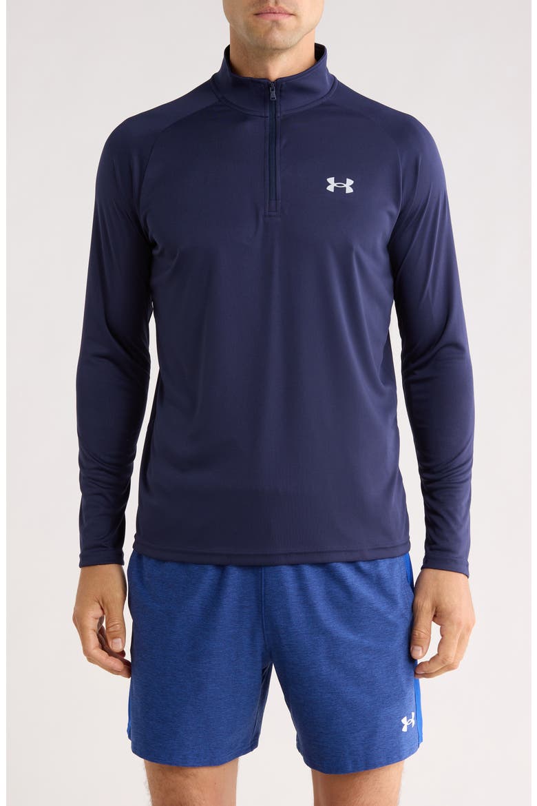 UA Velocity 2.0 Quarter Zip Pullover, Main, color, MIDNIGHT NAVY