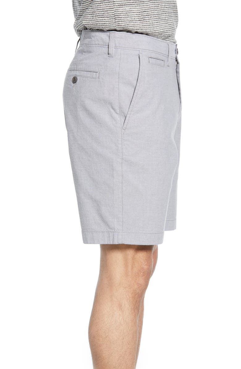 1901 Ballard Slim Fit Stretch Chambray Shorts, Alternate, color, 