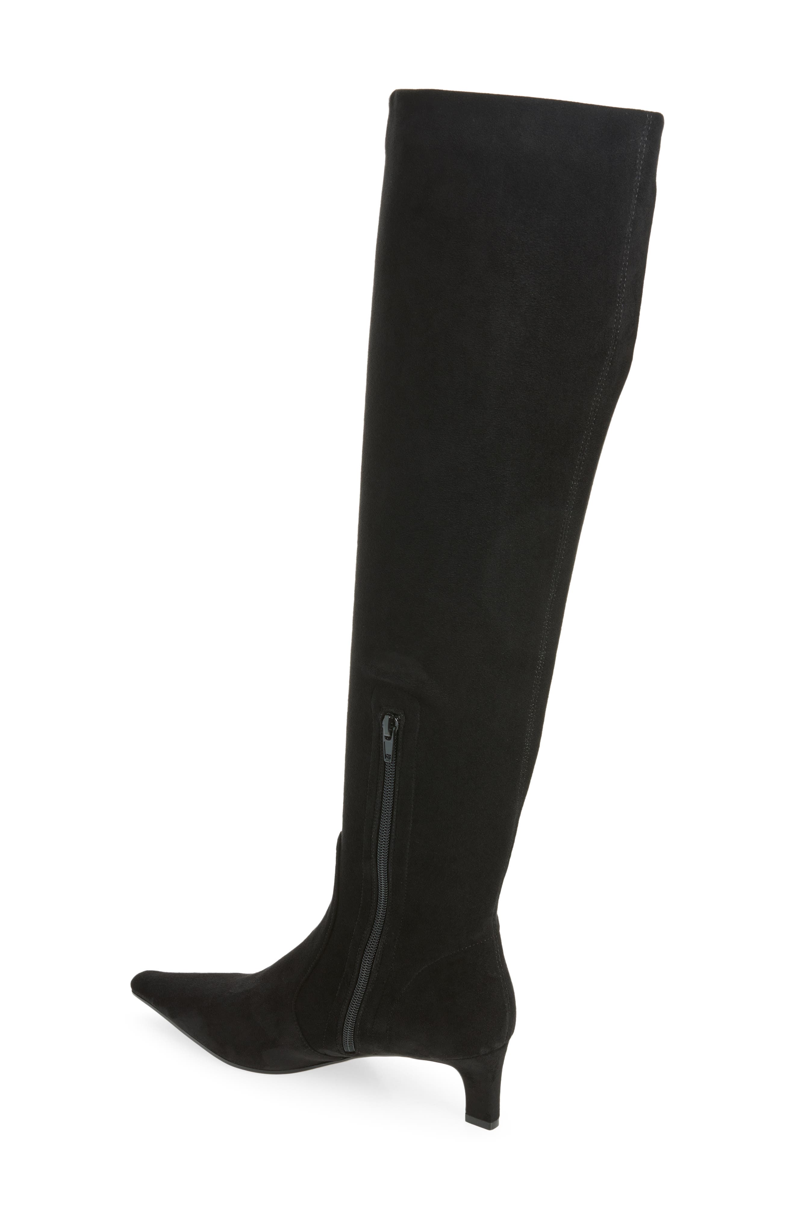 Liminal Pointed Toe Boot, Alternate, color, BLACK SUEDE