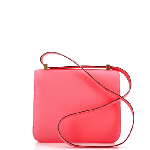 Pre-owned Hermes Hermes Constance Bag Epsom 24 In Pink