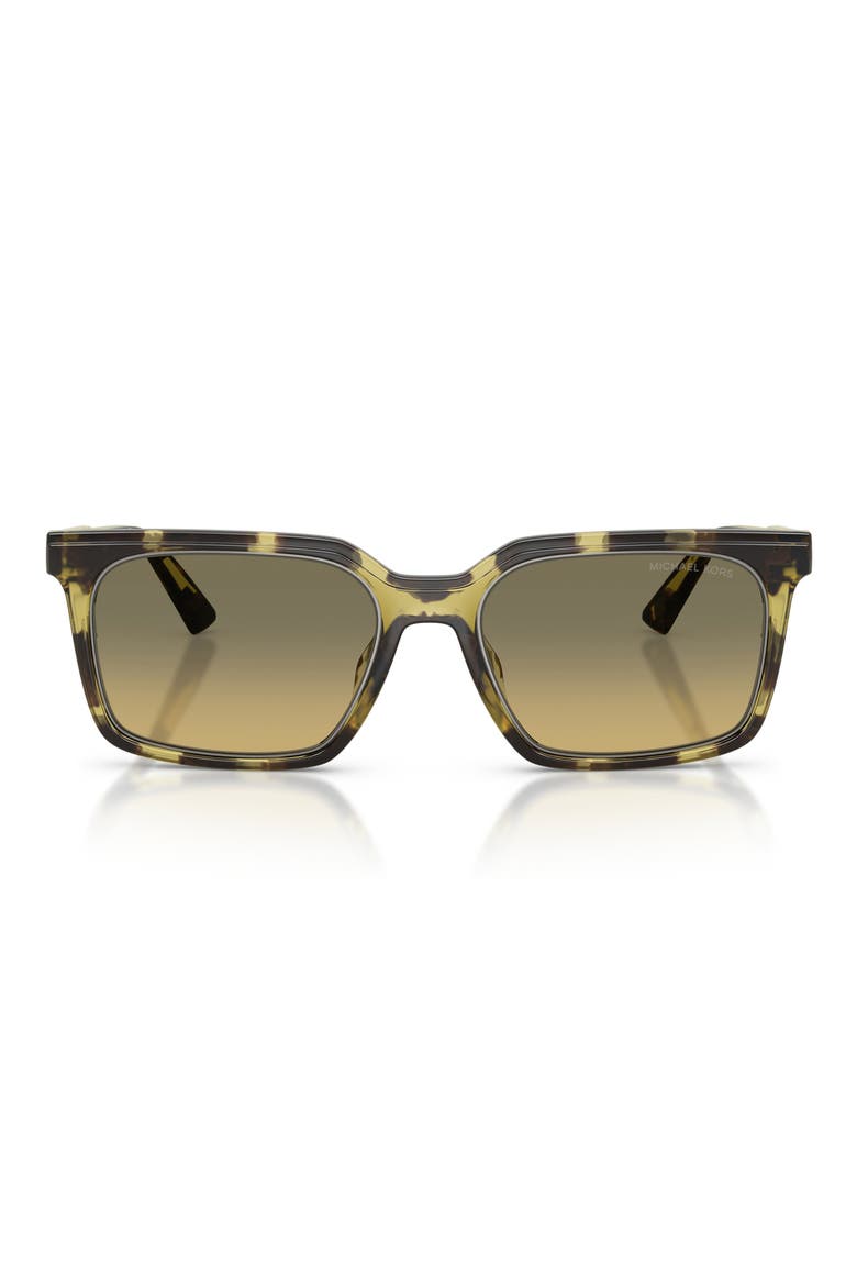 Honolulu 55mm Gradient Square Sunglasses, Main, color, OLIVE TORTOISE / OLIVE