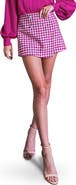 FLYING TOMATO Houndstooth Woolen Skort
