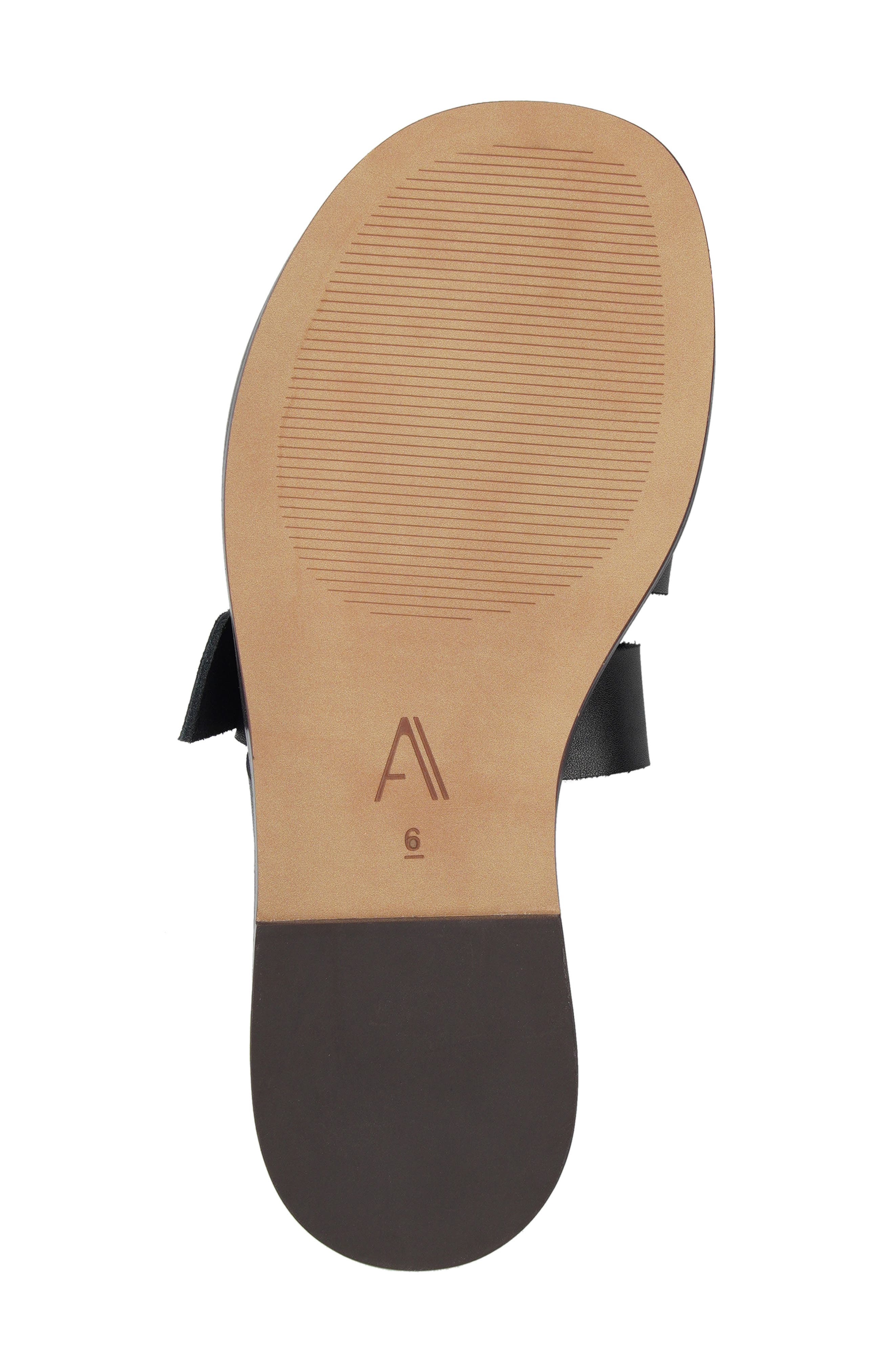 Maranello Slide Sandal, Alternate, color, BLACK LEATHER