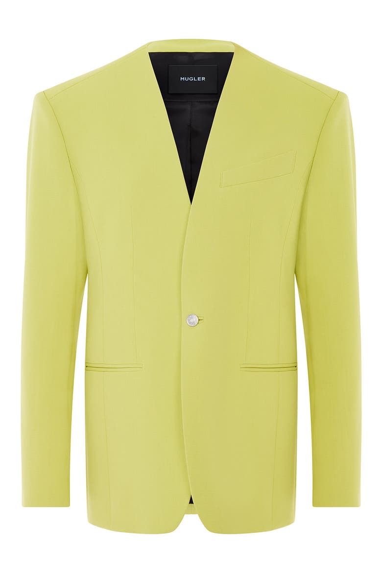 Oversize Wool Twill Jacket, Alternate, color, LIME GREEN