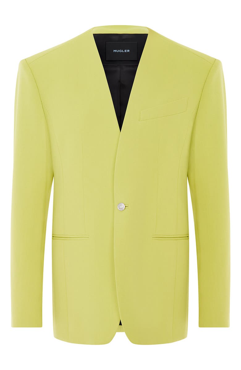 MUGLER Oversize Wool Twill Jacket, Alternate, color,
