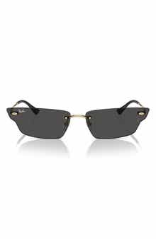 Ray-Ban 66mm Anh Frameless Butterfly Sunglasses