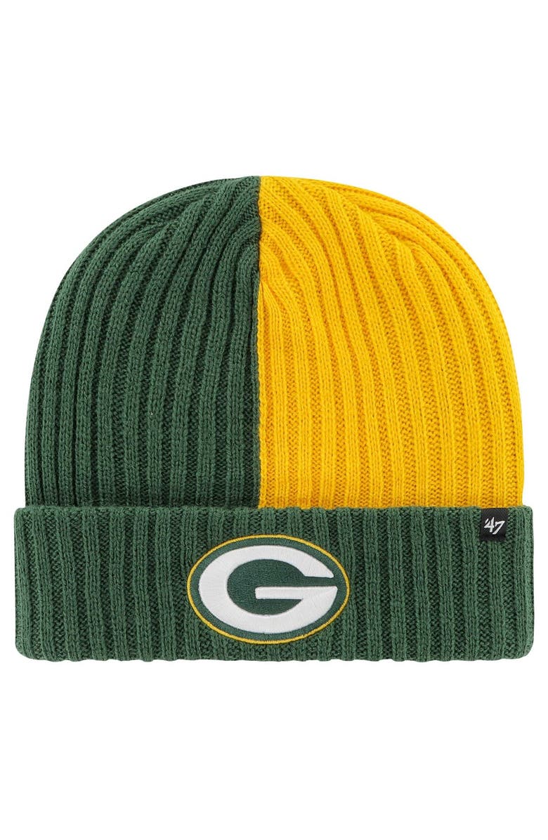 '47 Men's '47 Green Green Bay Packers Fracture Cuffed Knit Hat, Main, color, Green