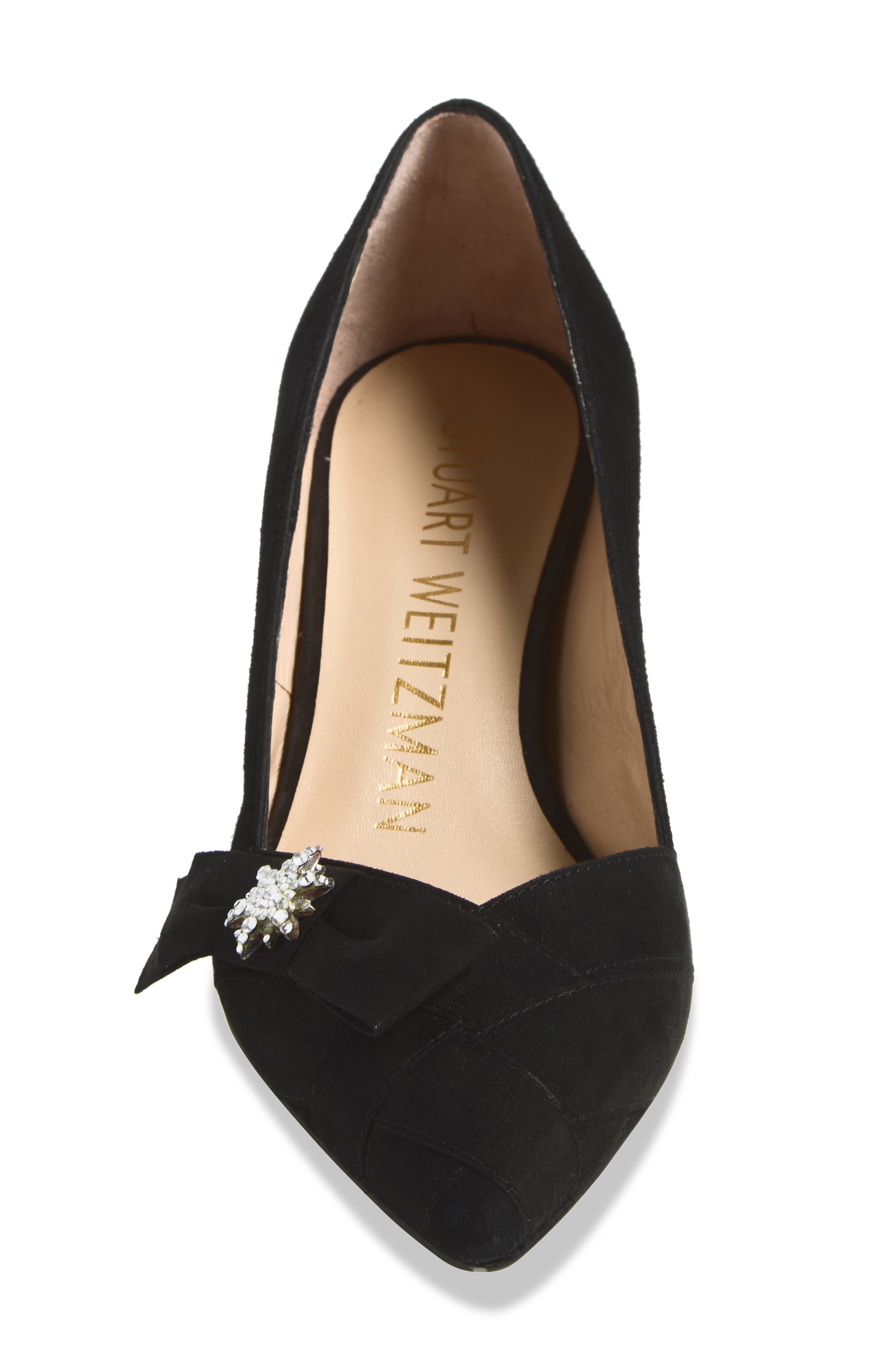 Jesse Crystal Star Pointed Toe Pump, Alternate, color, BLACK