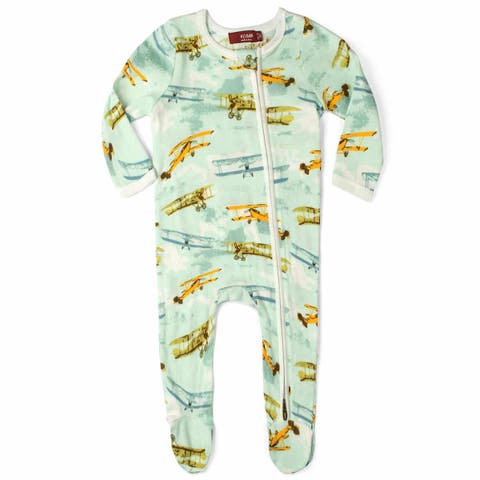 Organic Cotton Zipper Footed Romper (Baby)