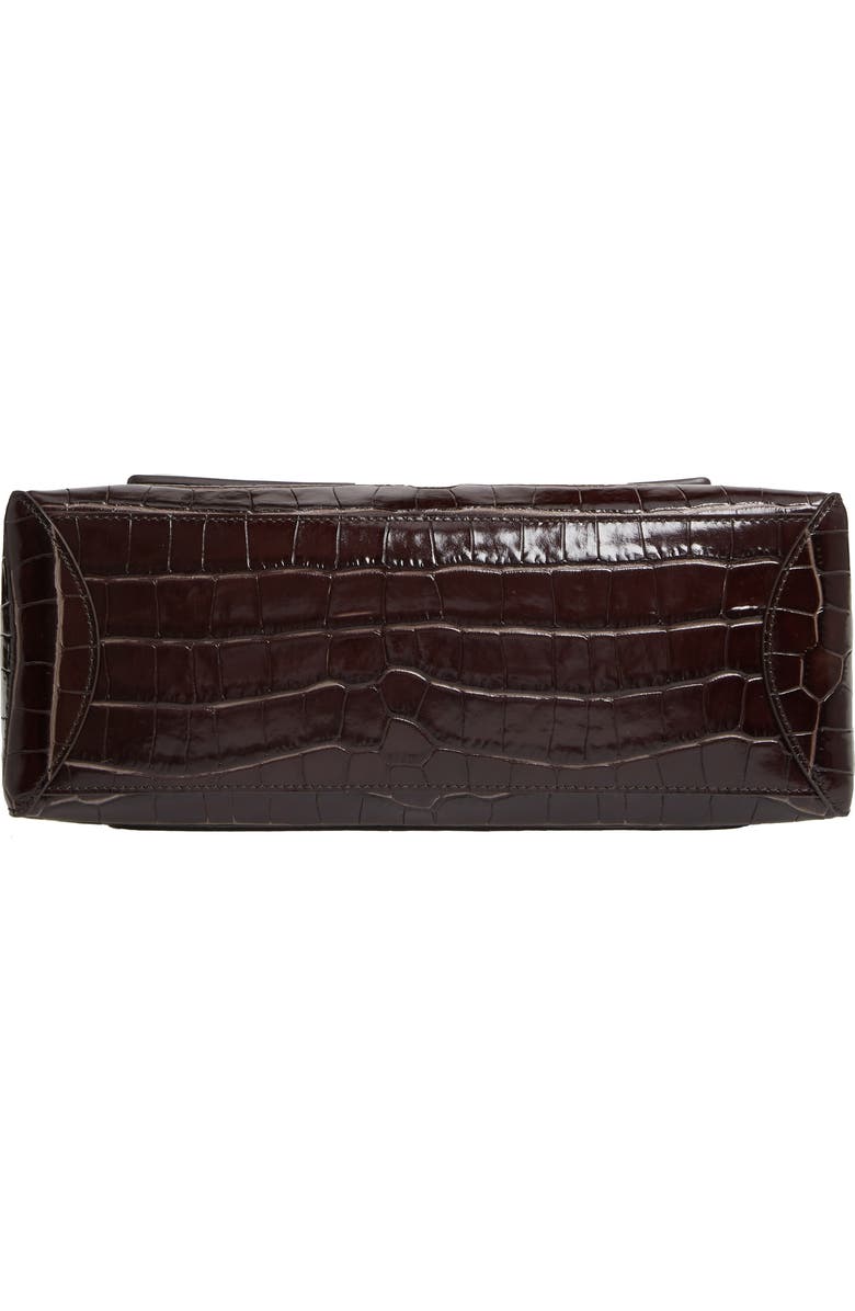 Chloé Medium Faye Day Croc Embossed Leather Shoulder Bag, Alternate, color,