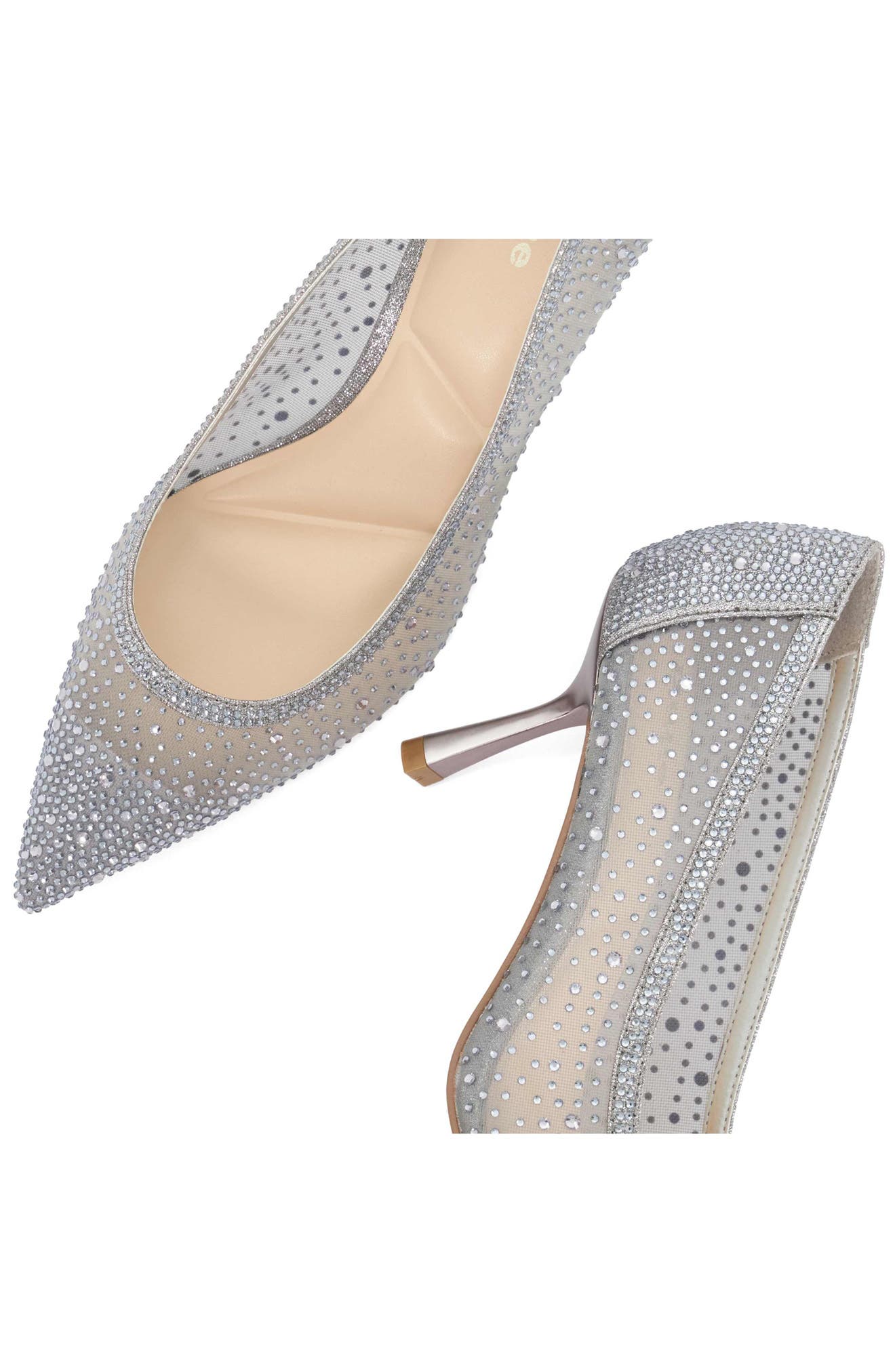 Brivelle Pointed Toe Pump, Alternate, color, GREY