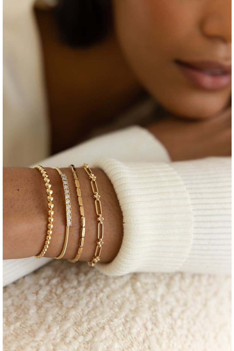 Poppy Rae Pebble Link Bracelet, Alternate, color, YELLOW GOLD
