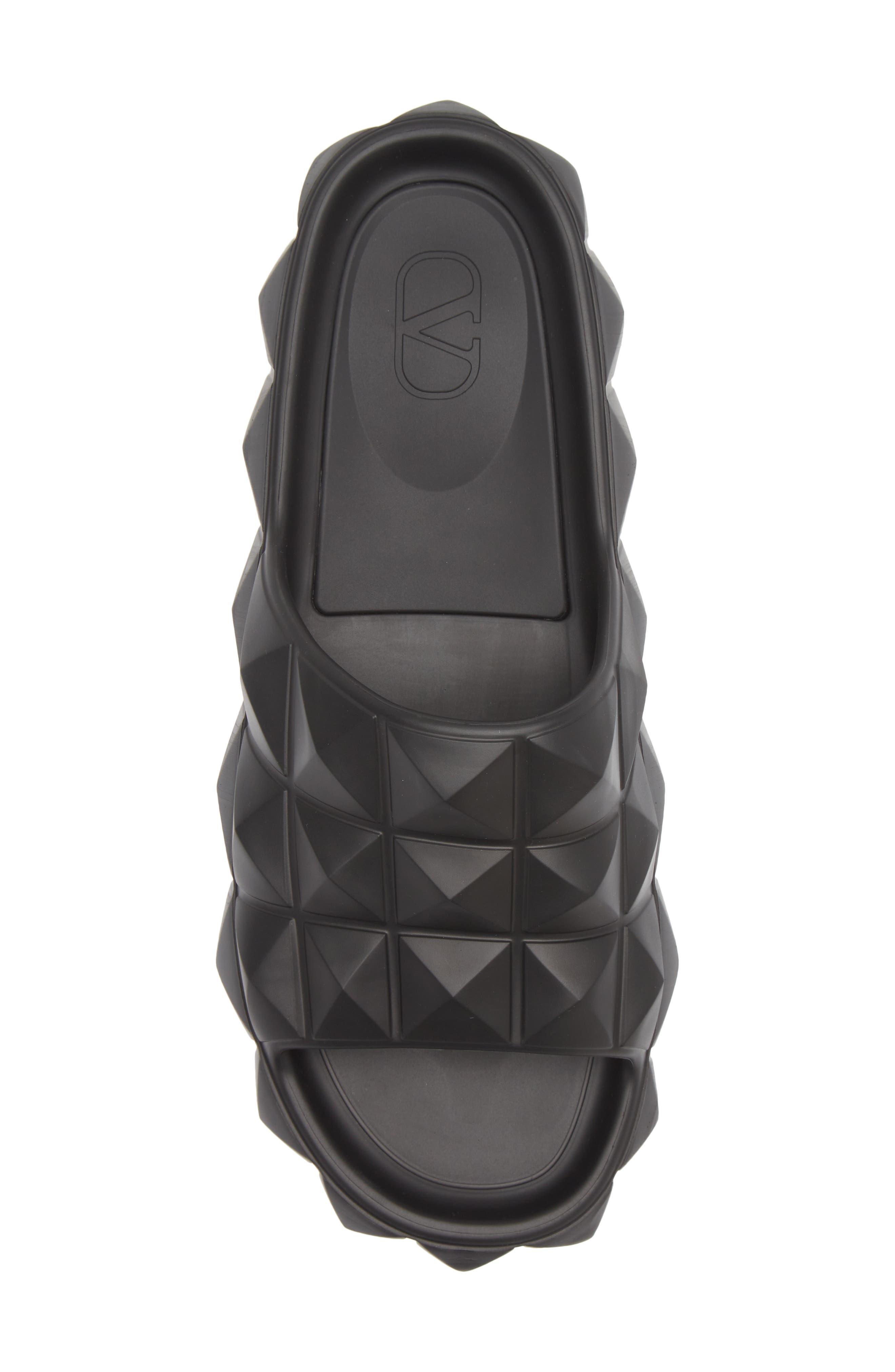 Valentino Garavani Roman Stud Turtle Slide Sandal, Alternate, color, 
