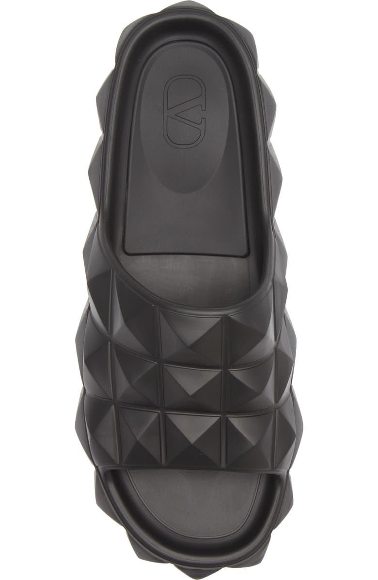 Valentino Garavani Roman Stud Turtle Slide Sandal, Alternate, color,