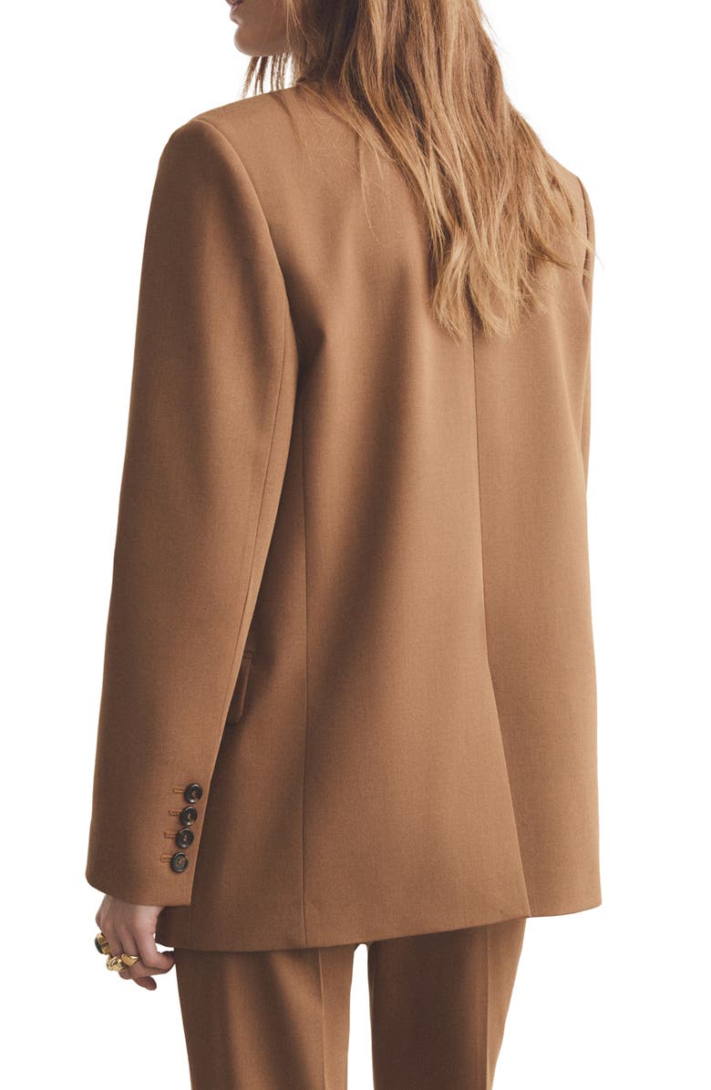 MANGO Milano Blazer, Alternate, color, Caramel