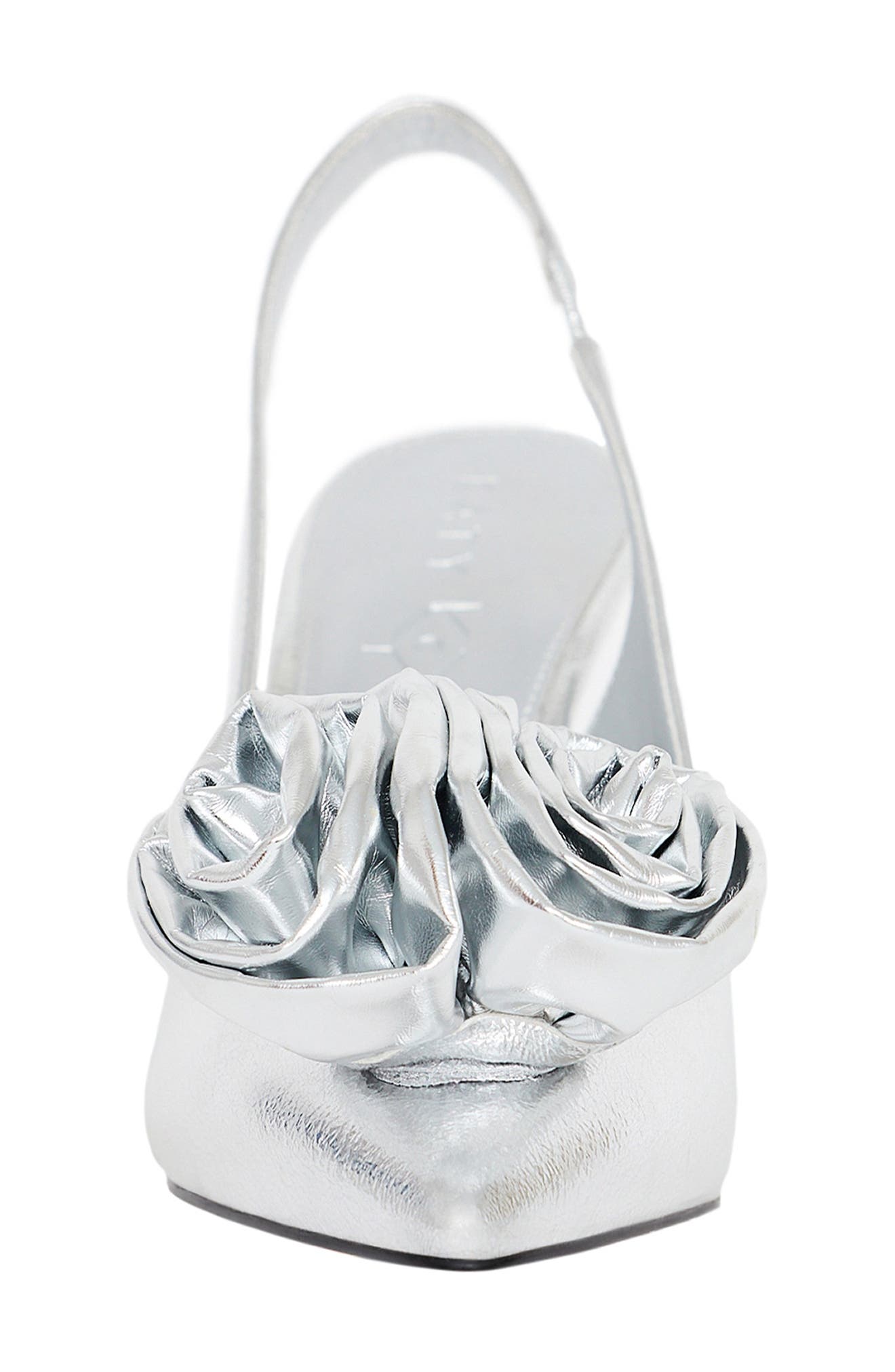 Katy Perry The Laterr Pointed Toe Slingback Pump, Alternate, color, Silver