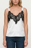 Liverpool Los Angeles Lace Trim Satin Camisole