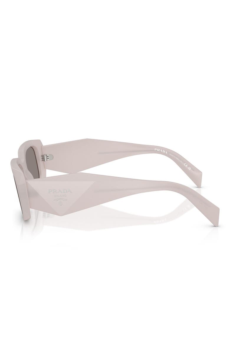 Prada 51mm Rectangular Sunglasses, Alternate, color, Frosted Tortoise / Dark Grey