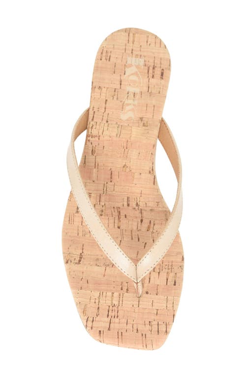 Korks Winnie Flip Flop In Cream