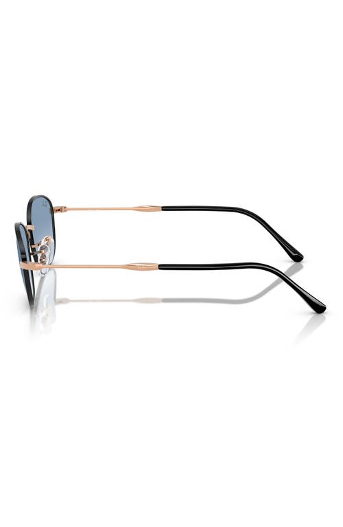 Ray Ban Ray-ban 58mm Irregular Oval Sunglasses In Rose Gold Black