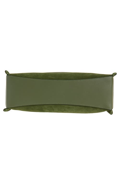 Jw Anderson Medium Loafer Leather Shoulder Bag In Khaki 575
