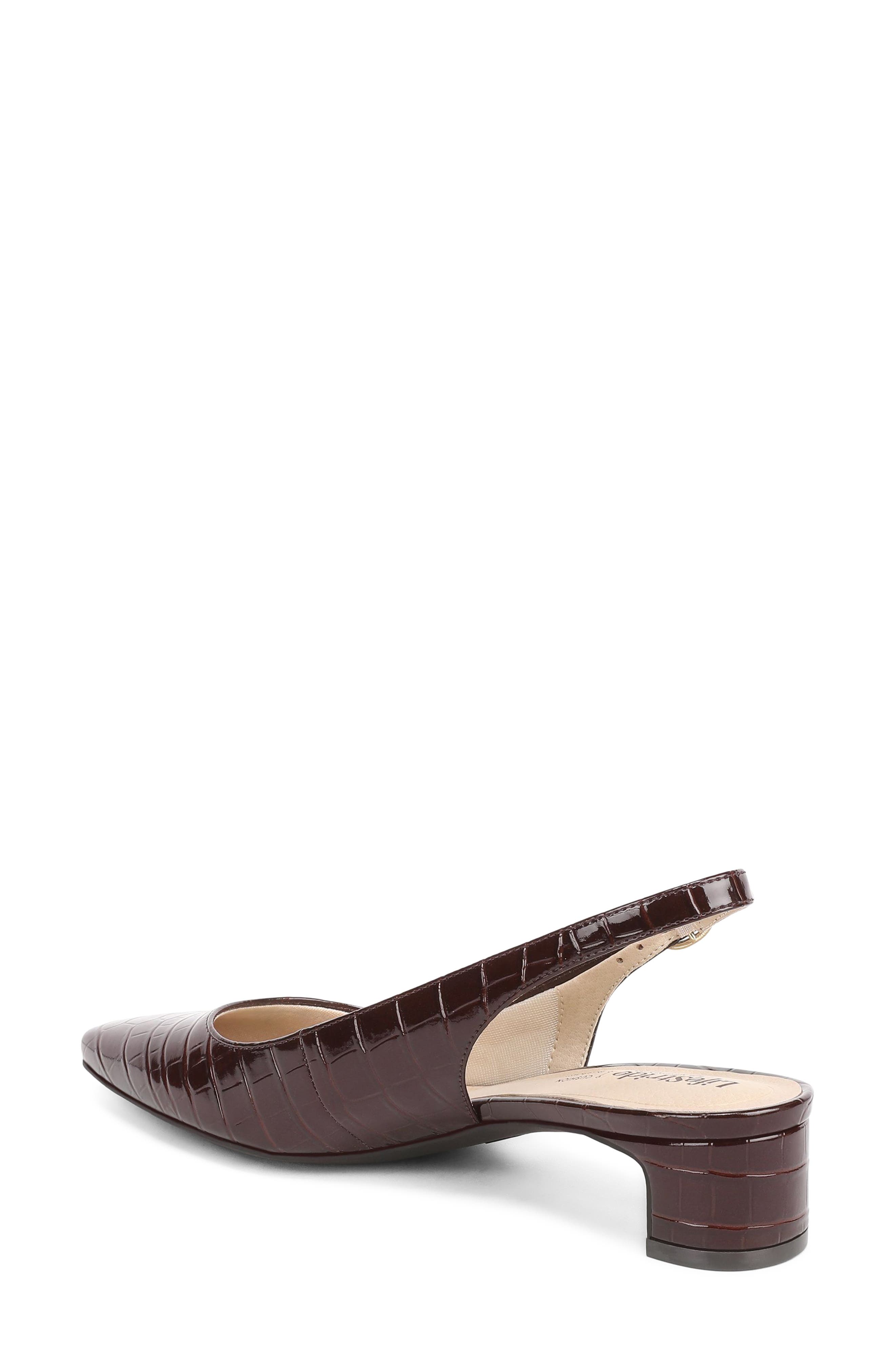 Lorena Slingback Pump, Alternate, color, DARK CHOCOLATE