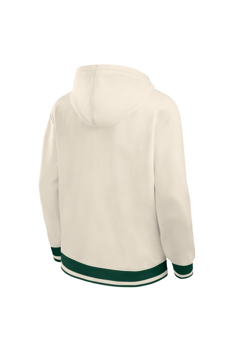 Men's Fanatics Cream Green Bay Packers Chenille Heavyweight Fleece Hoodie, Alternate, color, Cream